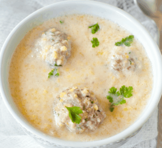 Youvarlakia Meatball Soup