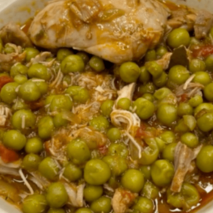 Greek Chicken and Peas
