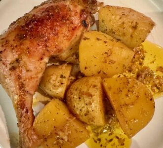 chicken and potatoes