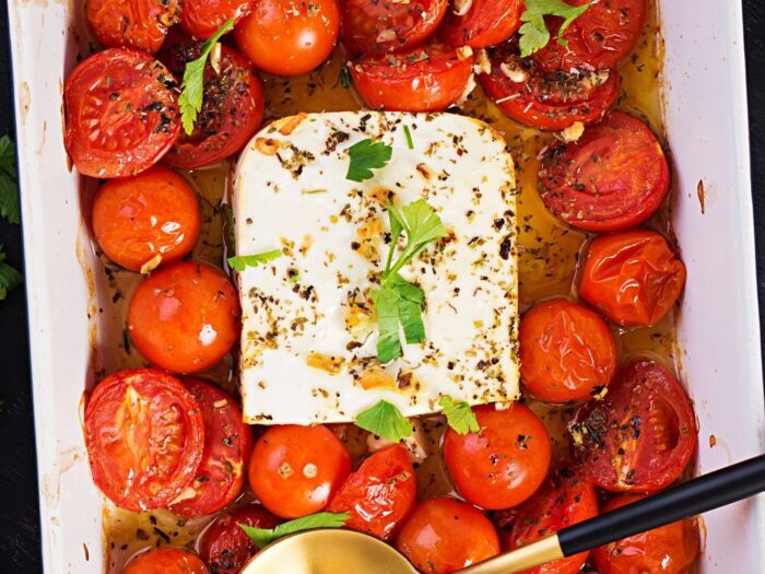 Baked Feta with Grape Tomatoes