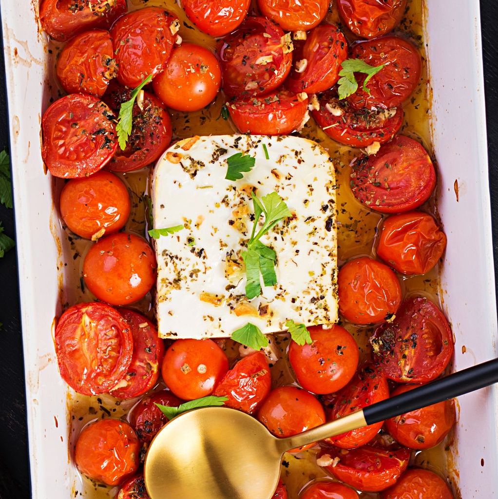Baked Feta with Grape Tomatoes